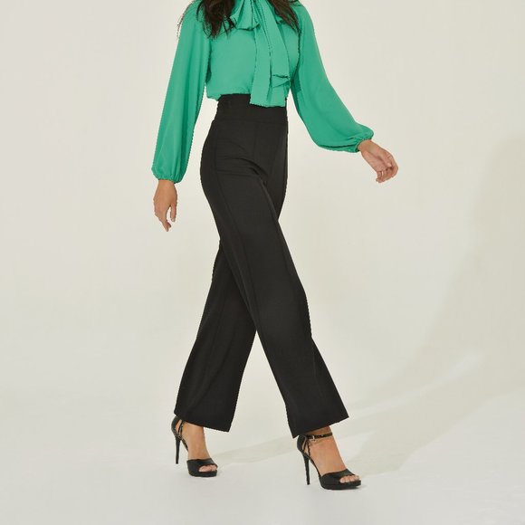 Black Palazzo Pant for Women | The cream of the crop Pintuck pant | Sustainable - Picture 10 of 15